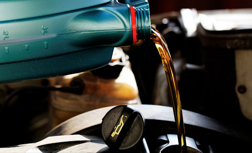 oil being poured