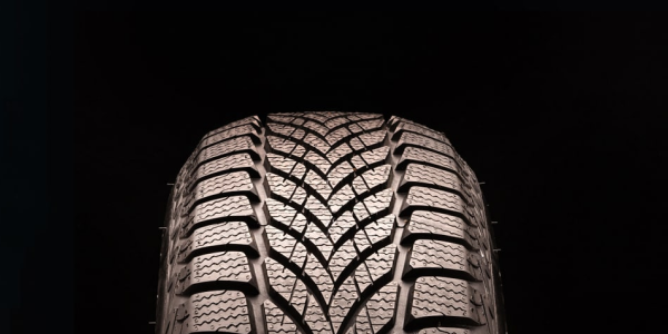 Close up tire tread